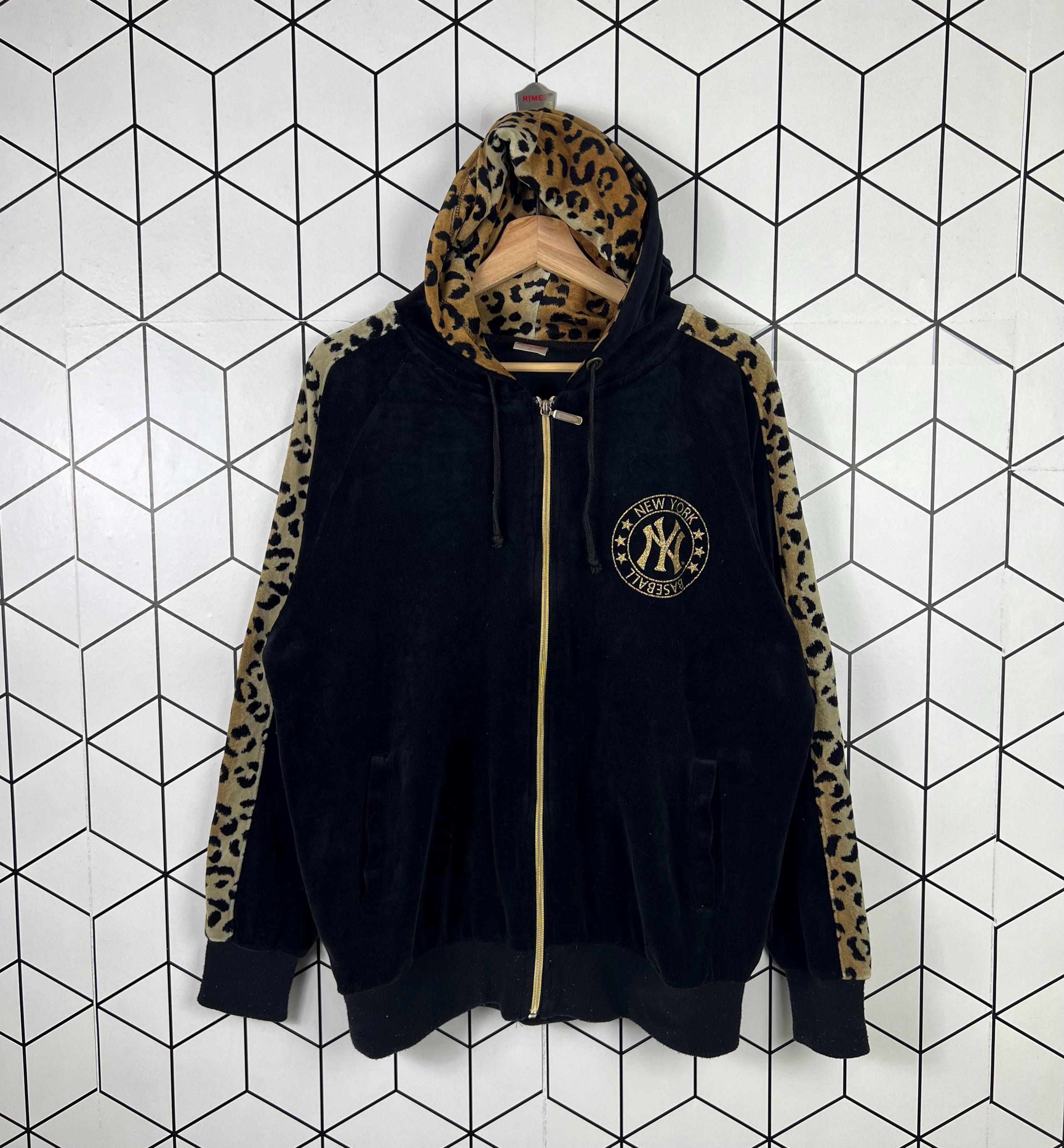 ☆MLB Korea☆ Varsity Vintage Colorblock Hoodie NY Black MLB Unisex Basic Small Logo Oversized Hoodie Zipup NY