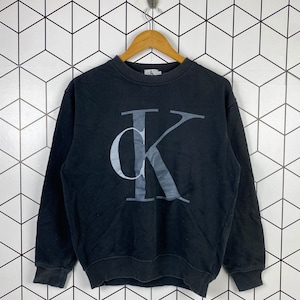 Vintage 90s Calvin Klein CK Sweatshirt Crewneck Big Logo Style Fashion