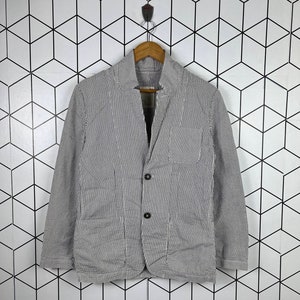 Vintage gap streetwear Stripe prisoner design chore jacket