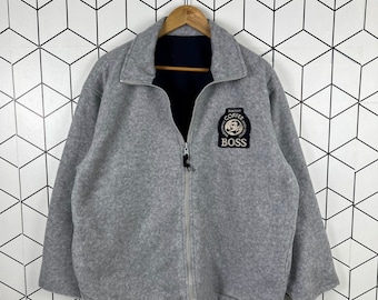 Vintage 90s suntory coffee Boss reversible military Japanese brand