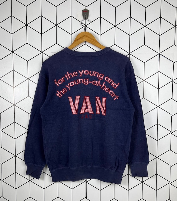 Vintage designer japonais Van Jac sweat shirt ras du cou marque japonaise Etsy France