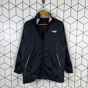 Vintage Puma script logo windbreaker light jacket sport training jacket japan