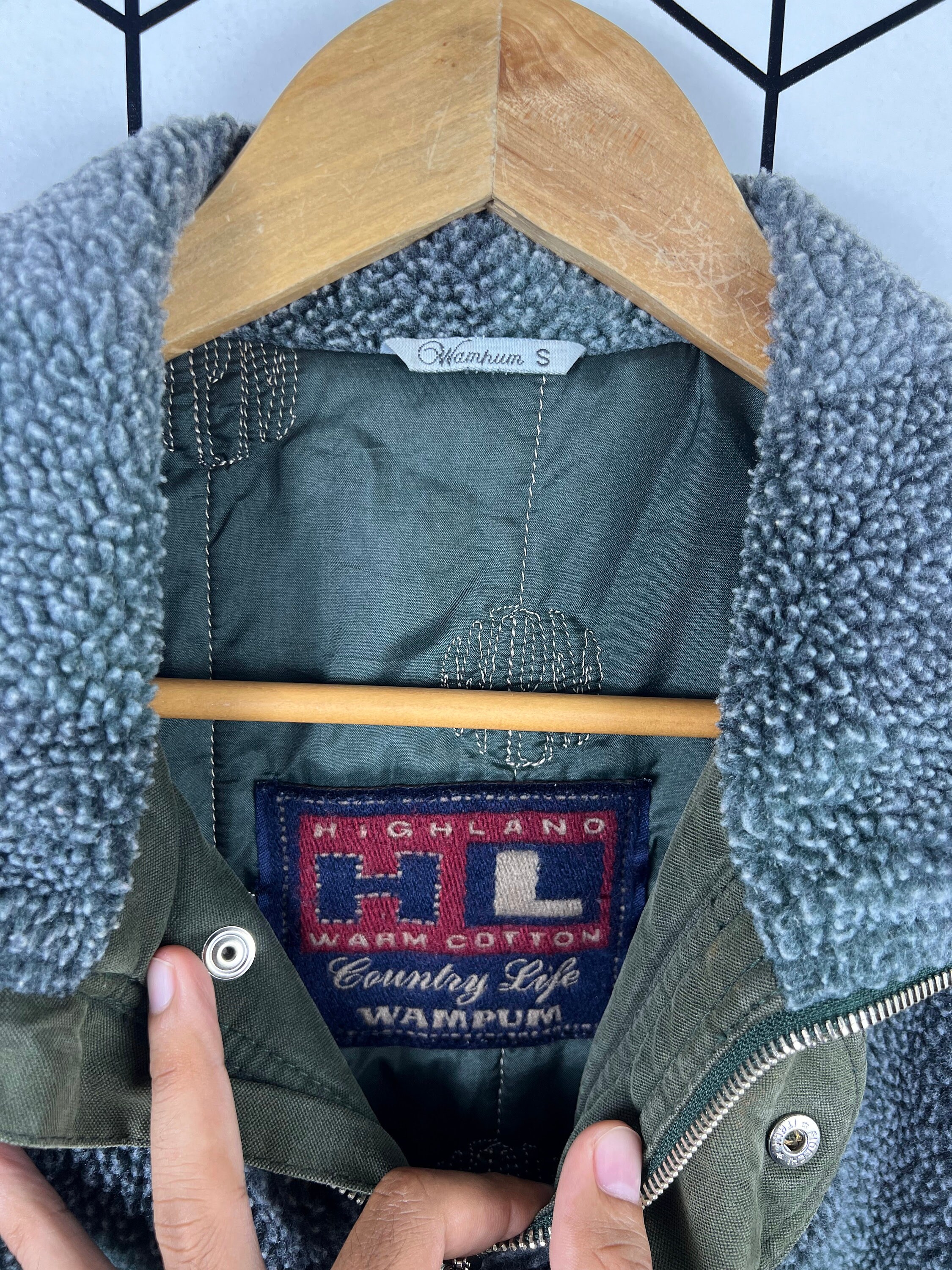 Vintage Italy Brand Highland Garment Wampum Alaska Chore Jacket 2  