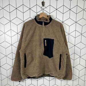 Vintage Japanese Brand harham Sherpa fleece jacket sweater snow winter