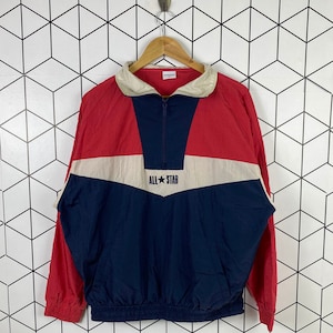 Vintage 90s Converse All Star Light Jacket Centre Logo Streetwear Sportswear