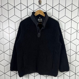 Japanese brand Sherpa fleece sweater streetwear
