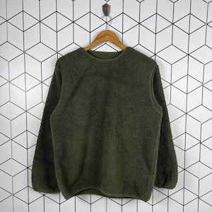 Vintage Japanese brand Sherpa fleece sweatshirt sweater