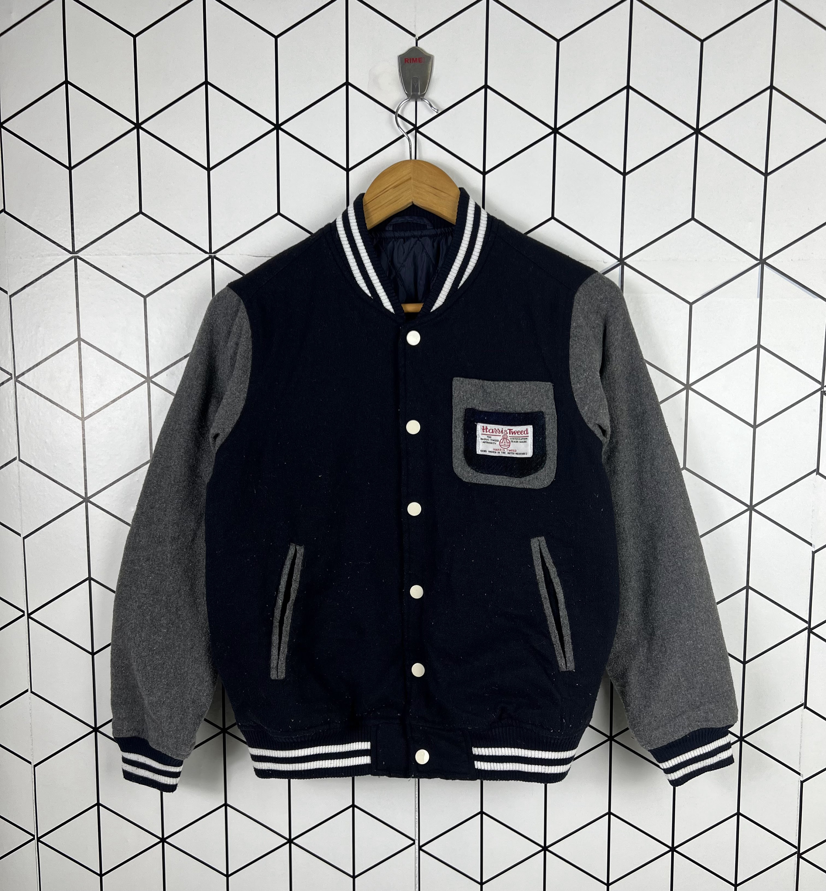 Harris Tweed Varsity Jacket Streetwear - Etsy Harris Tweed Varsity Jacket Streetwear - Etsy