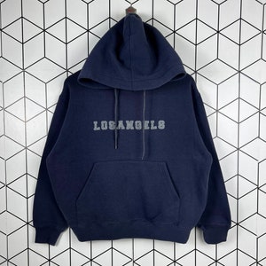Vintage Los Angles Hill Crop Vintage Style Hoodie Pullover
