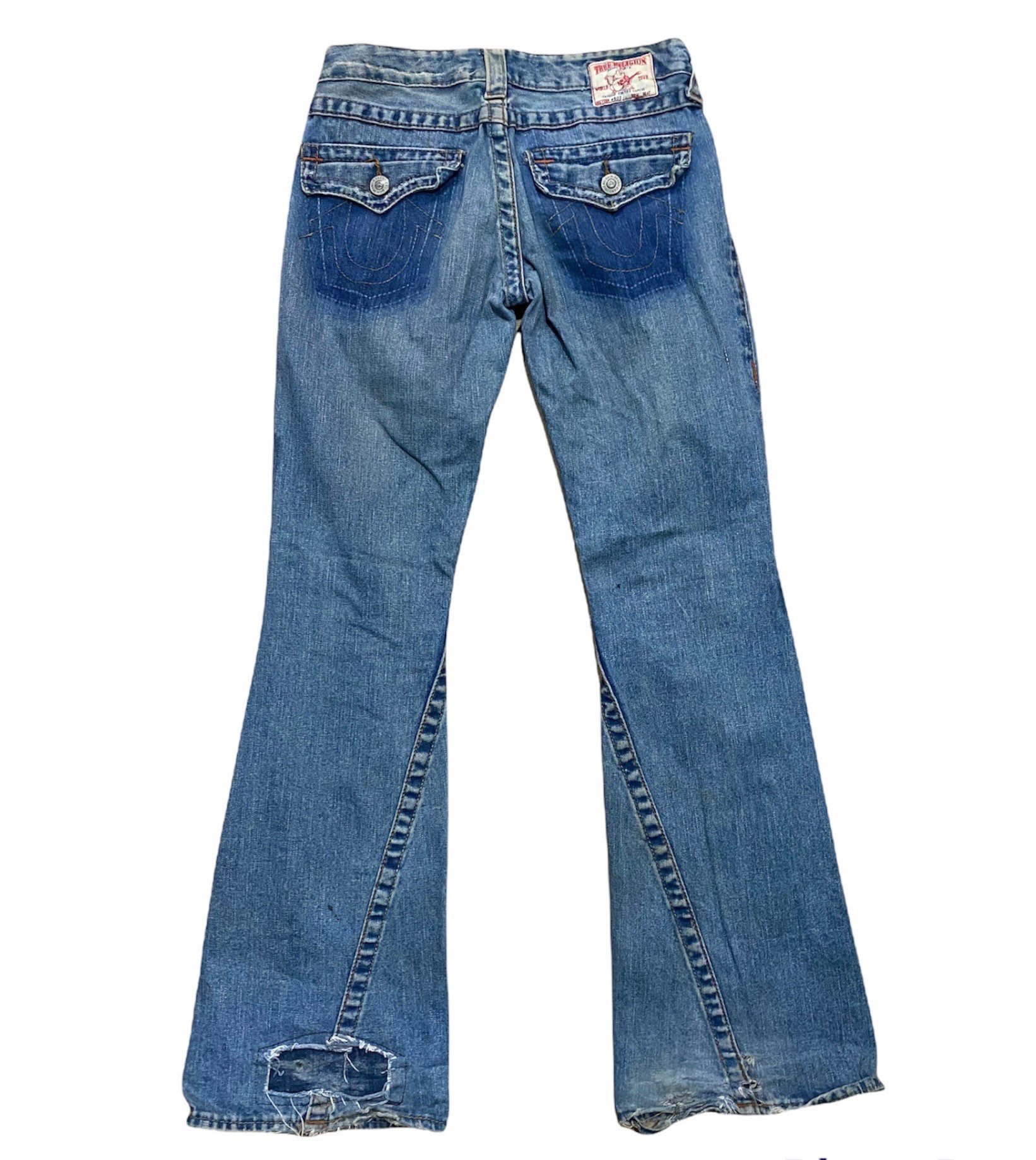 Vintage 90s True Religion Ripped Denim Jeans Japanese Brand Vintage 90s True Religion Ripped Denim Jeans Japanese Brand