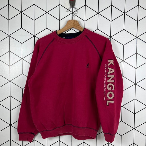 Vintage Kangol Cumbria England Italian Brand Sweatshirt Multicolor Embroidery Logo