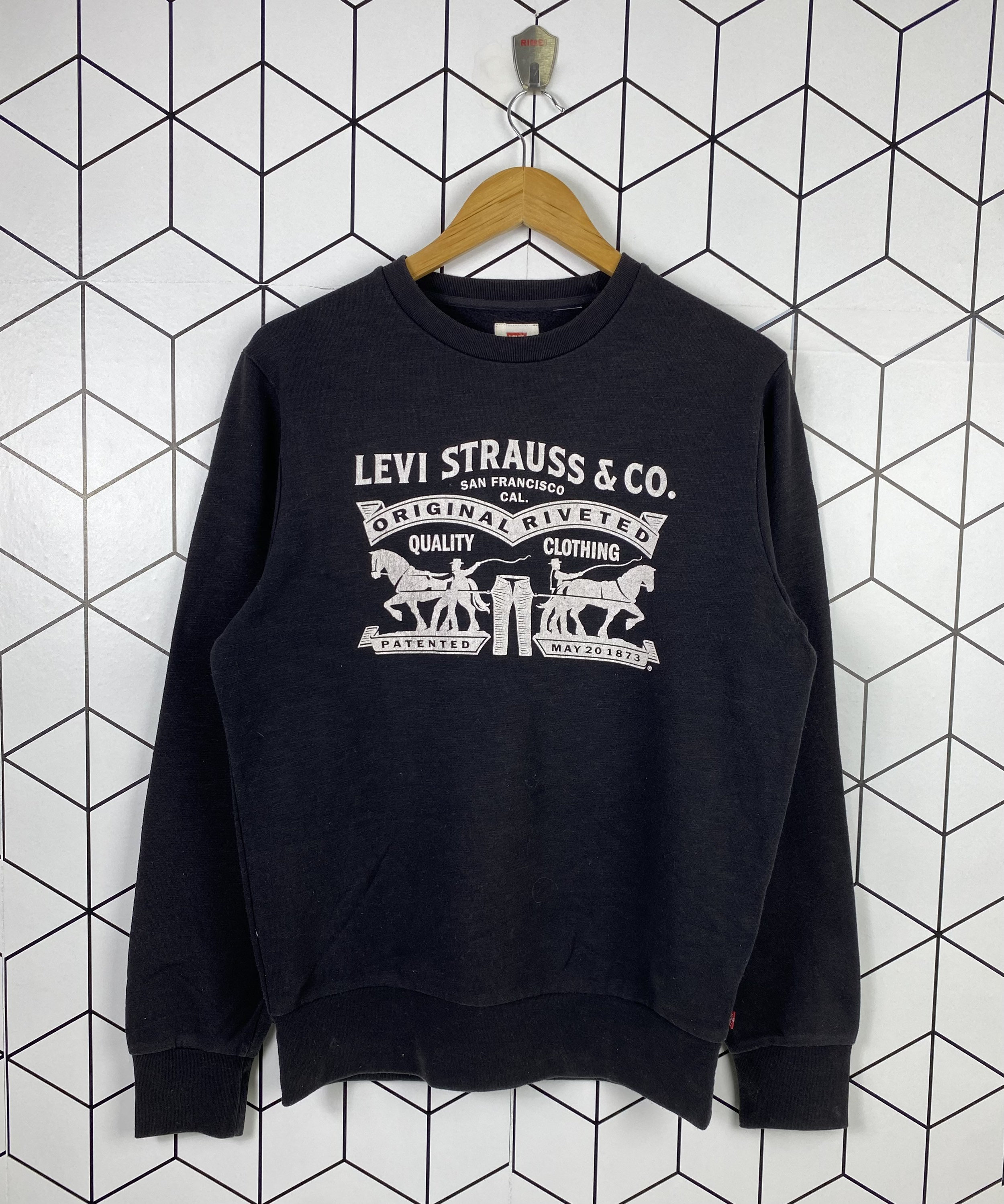 Levi Strauss Felpa Nera Levis Uomo Levi Strauss Felpe Levis Uomo