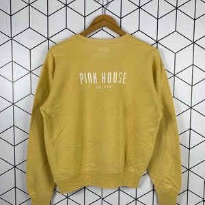 Felpa girocollo stile streetwear Vintage Pink House