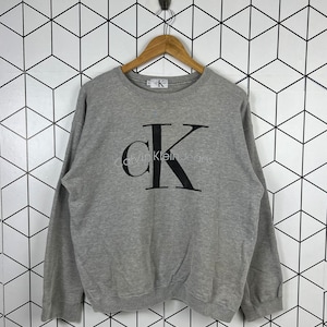 Vintage CK Calvin Klein Jeans Sweatshirt Crewneck Big Logo Streetwear