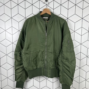 ジャケット・アウター 90's VINTAGE LAUTREAMONT MEN MA-1 Vintage 90s Lautreamont Embroidered Logo Bomber Jacket