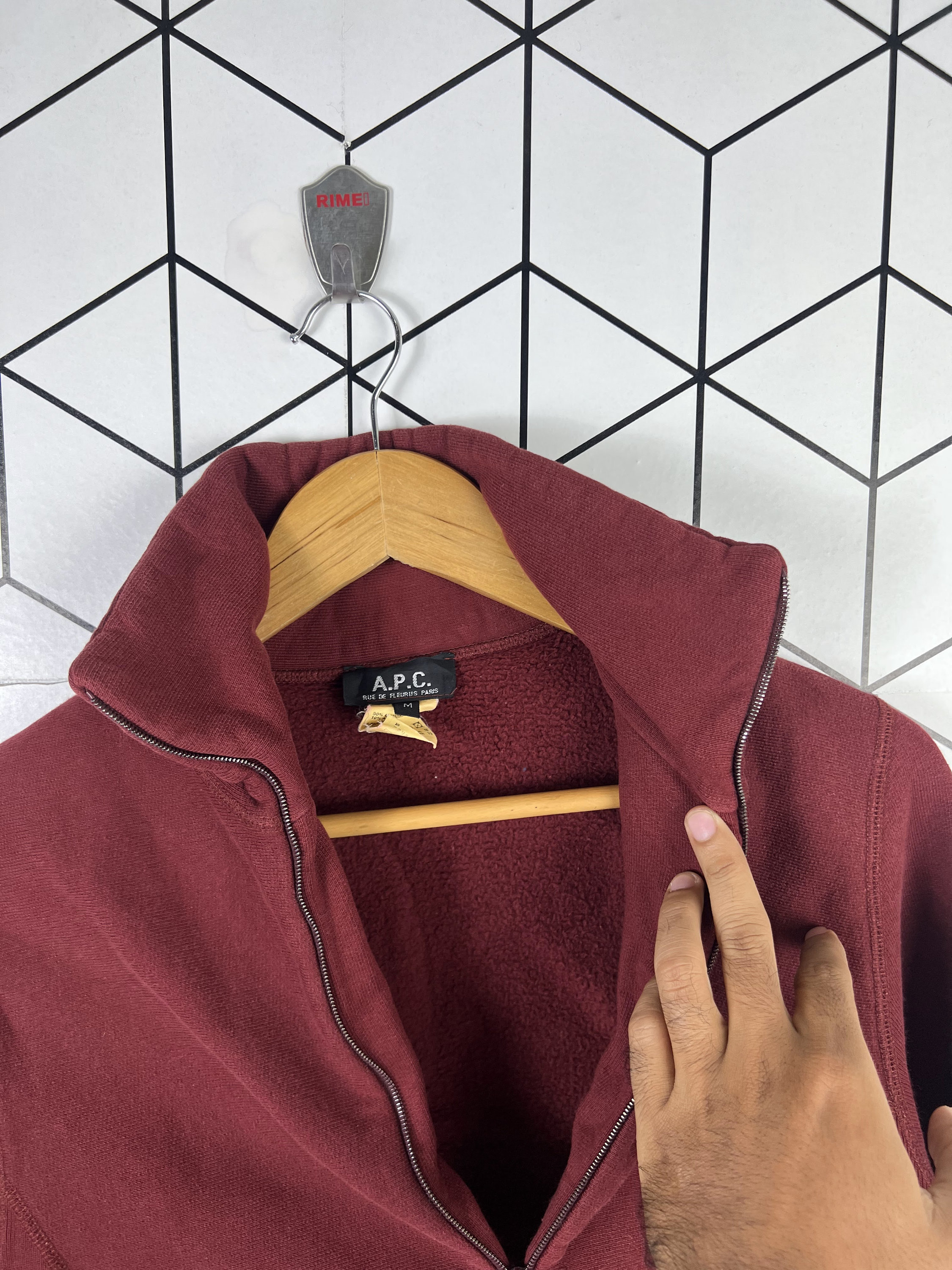 Vintage APC Made in France Vintage 94AW A.P.C Zip Knit ブルゾン