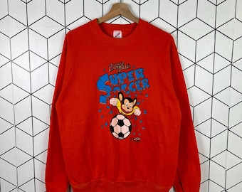 Vintage 90s Mighty Mouse Sweatshirt - Viacom Cartoon