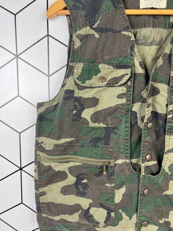 Chaleco Táctico militar Camuflaje verde multibolsillos