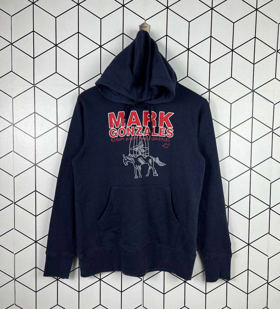 さらに100円引き◆Mark Gonzales◆GONZ SWEAT ZIP-UP HOODIE MARK GONZALES Shmoo Full Zip Sweatshirt Hoodie Gray size