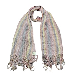 Vintage American Fashion Designer Anna Sui Multicolour Scarf Muffler Rayon