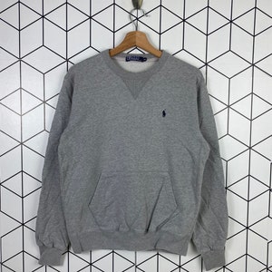 Vintage Polo Ralph Lauren Small Pony Sweater Sweatshirt Side Pocket Brand Style