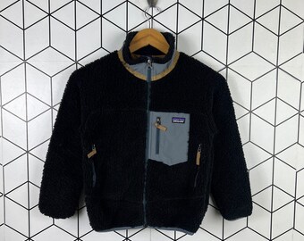 パタゴニア  キッズ　M 10 Kids Patagonia M 10 Multi Colored 1/3 Snap Pullover Fleece