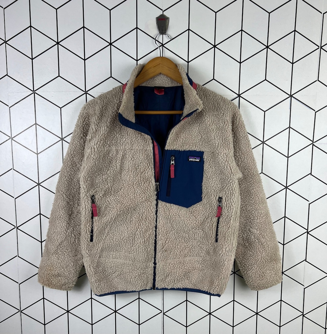 Vintage PATAGONIA Sherpa Fleece Jacket Women Size - Etsy UK