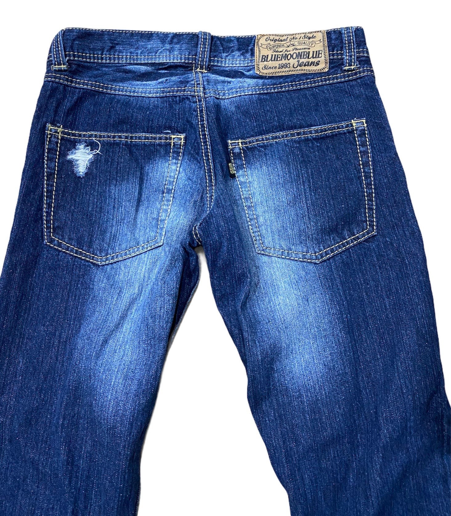 【セット】between the sheets / BlueMoon,Blue Vintage Japanese Brand Blue Moon Blue Distressed Ripped