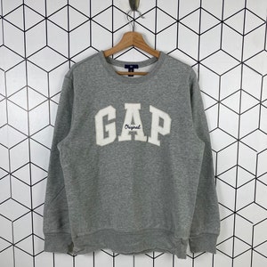 Gap Original Sweatshirt Crewneck Embroidery Logo Streetwear Style