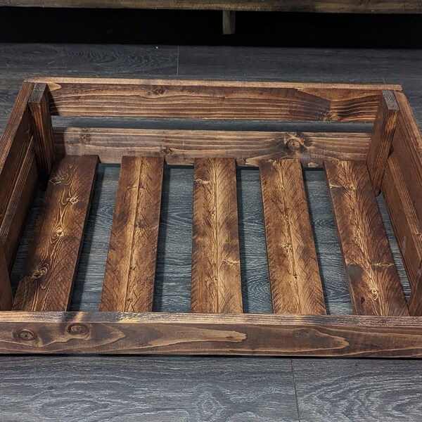 Wooden Dog Bed Etsy
