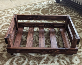 Wooden Dog Bed Frame | Durable Wood Pet Cot | Elevated Dog Bed | Pet Owner Gift