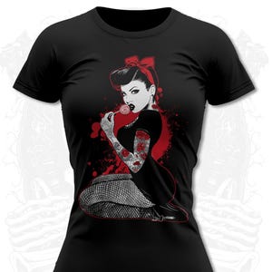 Sweet Rockabella Women&#39;s Rockabilly Pin-Up T-Shirt