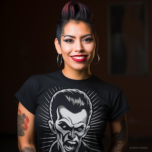 Psychobilly Skull 2 Rockabilly Women&#39;s T-Shirt
