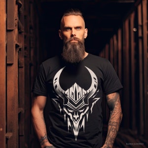 Tribal Skull 2 Gothic Rockwear Men&#39;s T-Shirt