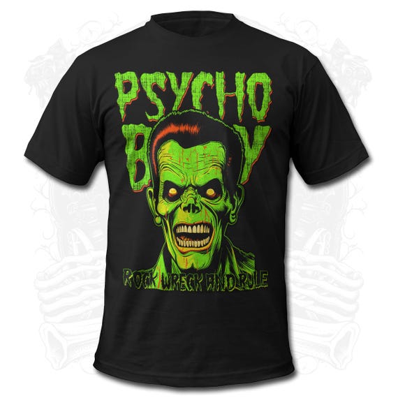 Psychobilly Frankenstone Men's T-shirt - Etsy