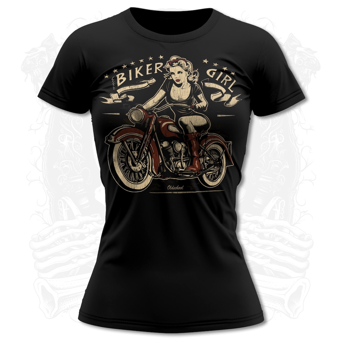 Biker Girl Two Women's Motorcycle T-shirt - Etsy