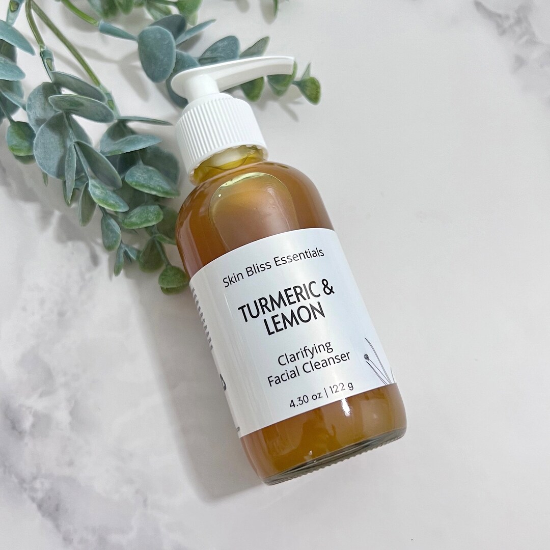 Turmeric & Lemon Face Cleanser, Clarifying Face Cleanser, Blemish, Acne