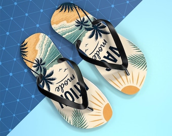 Chanclas de vacaciones / Chanclas de playa / Sandalias de verano / Zapatos de playa estéticos / Chanclas de piscina / Regalo para ella