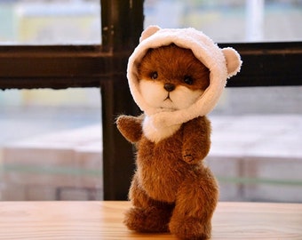 Otter in a hat, sewing pattern PDF Video sewing Instruction, instant download, diy gift