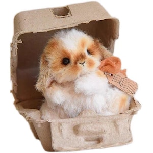 Bunny kit, DIY Stuffed Animal, DIY Crafts, poseable rabbit, image 3