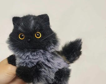 ハンドメイド* ぬいぐるみ*黒猫*ポージング自由 手作りの黒猫、ポーズをとれるぬいぐるみ、ぬいぐるみギフト、 - Etsy 日本