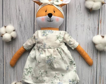 Handmade soft toy "Fox"