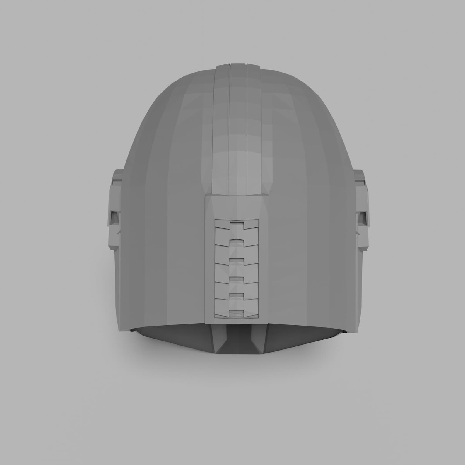 Mandalorian Helmet Papercraft in SVG, DXF & PDF Formats, Template of