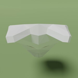 Anbu Mask Papercraft Template in SVG, PDF, DXF Formats, Kitsune Mask ...