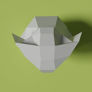 Sitting Elephant Papercraft Template in SVG, PDF & DXF Formats, Digital ...