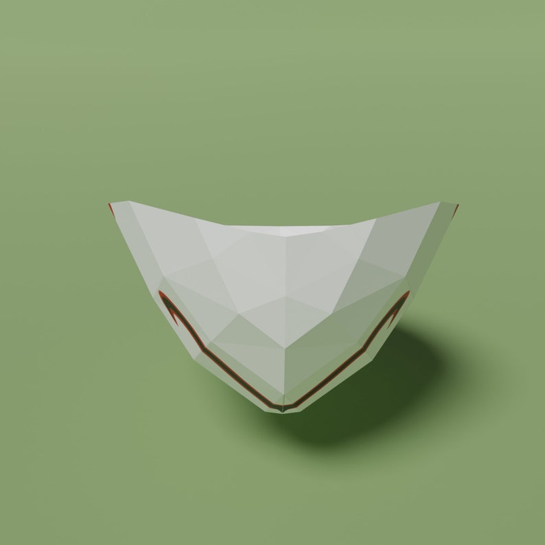 Anbu Mask Papercraft Template in SVG PDF DXF Formats Etsy
