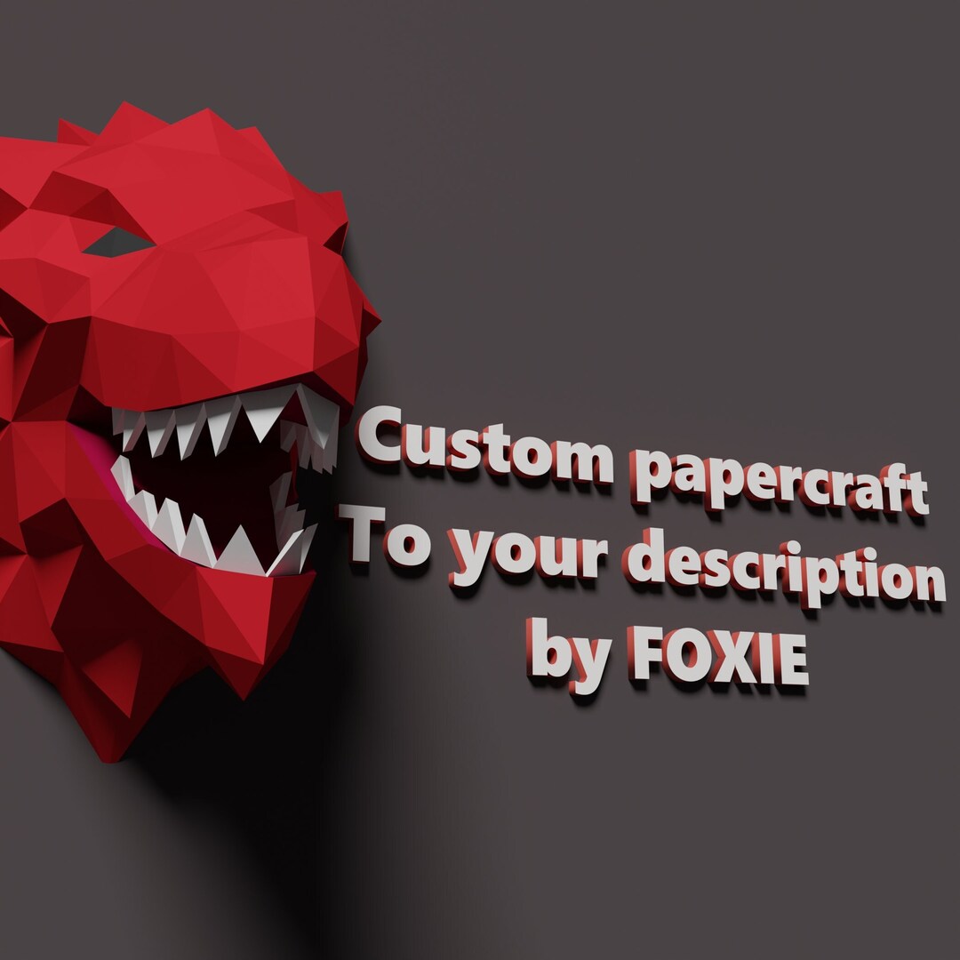 Personalized Papercraft Order Based on Your Description. Details in the