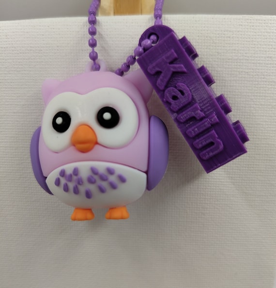 Llaveros búho personalizados nombre - Diseño Exclusivo y Elegante