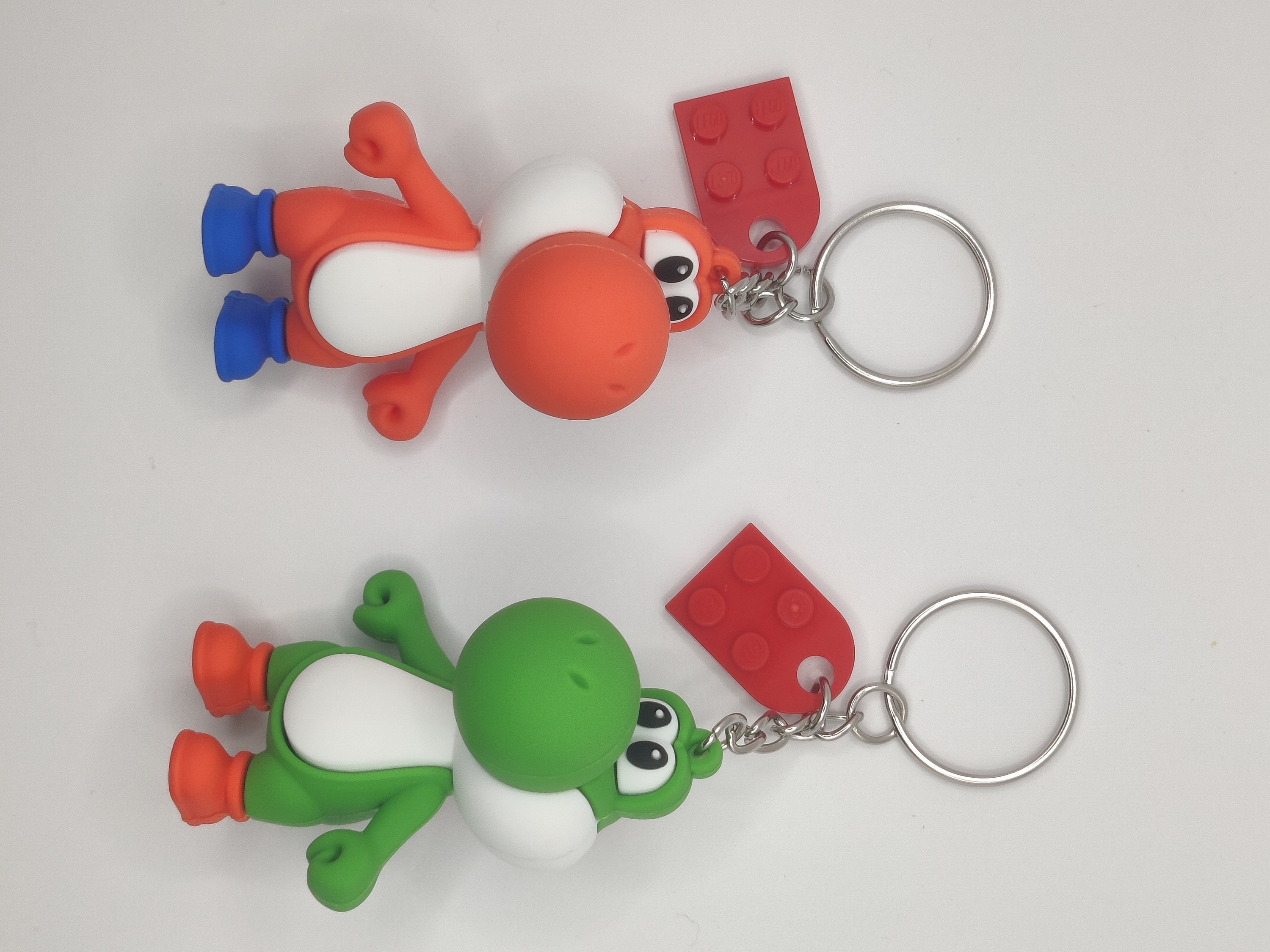 Personalized Yoshi Keychain Couple Set | Mr. & Mrs. Yoshi Gift for