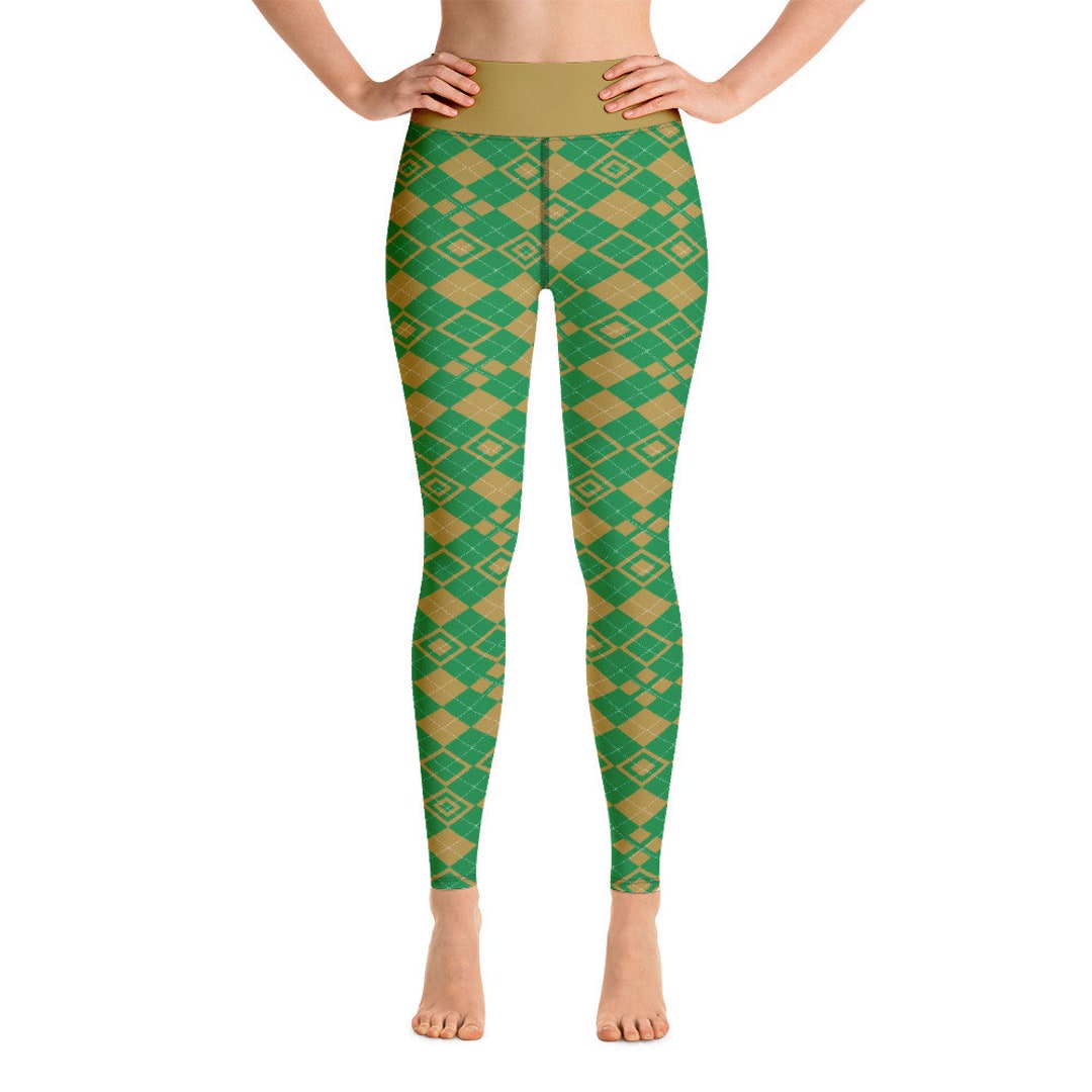 Notre Dame Gold and Green Yoga Leggings